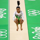 Dipa Karmakar competes on the vault during the women’s qualifications.